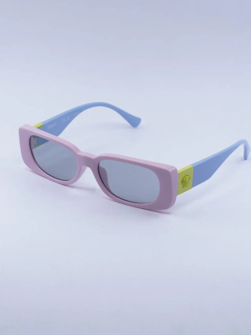 Versace Kids VK4003U 5440CV Sunglasses Pink Rectangle Frame, Grey Lenses